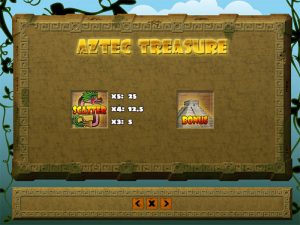 Aztec Treasure paytable2